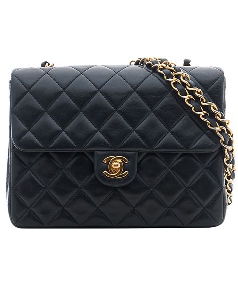 chanel black leather handbag|black chanel leather shoulder bag.